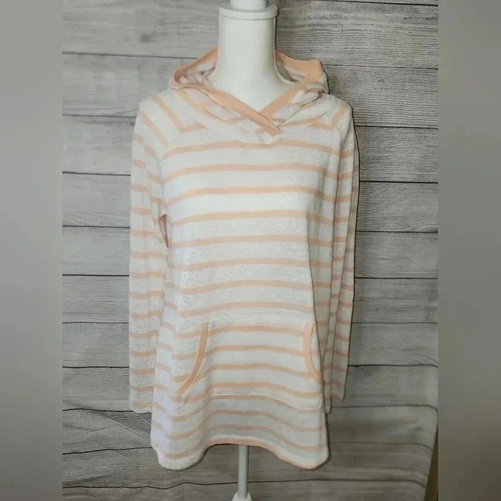 Earth Yoga Hooded Long Sleeve Top Size Medium